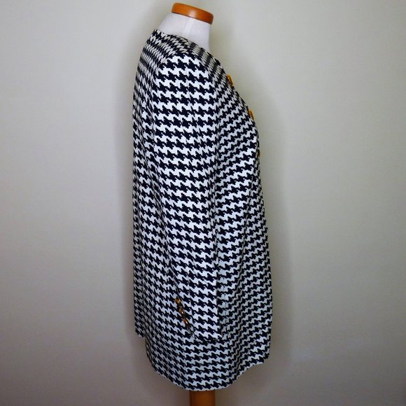 Vintage 80's Heritage House Herringbone Long Jacket/Blazer - Picture 6 of 8